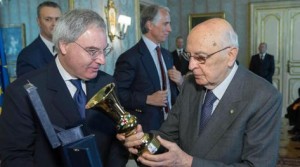 Beretta con il Presidente Napolitano